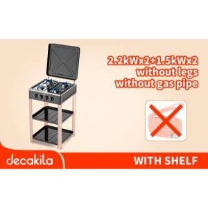 Gas Stove with Shelf (KMGS018B)